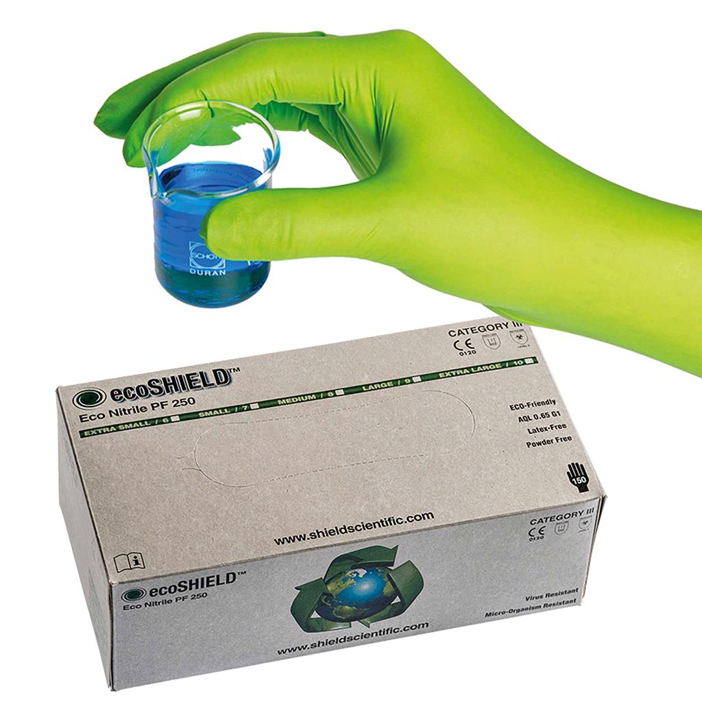 Nitril-Handschuh Shield Scientific ecoSHIELD Eco Nitrile PF 250