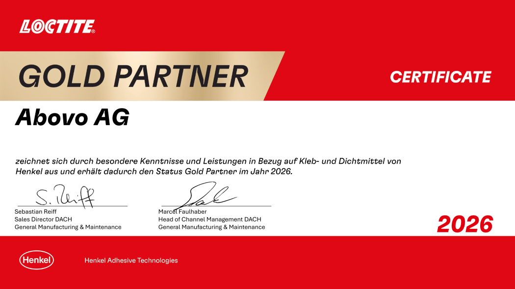 abovo is LOCTITE GOLD PARTNER 2026 abovo is LOCTITE GOLD PARTNER 2026